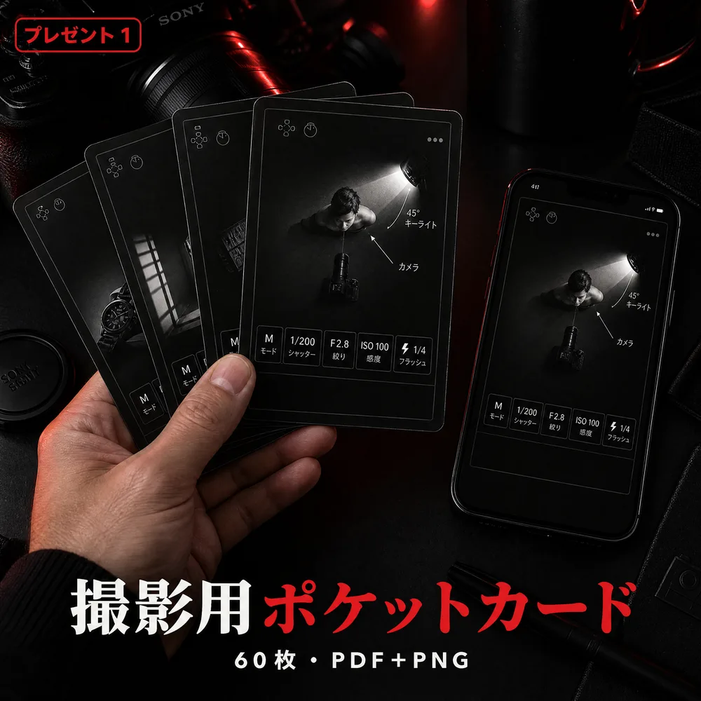 撮影用ポケットカード