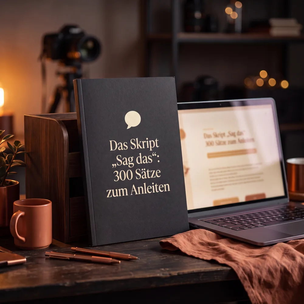 Das Skript „Sag das“: 300 Sätze zum Anleiten